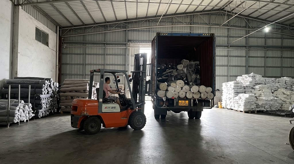 Container loading for export at Haiwa Fabrics